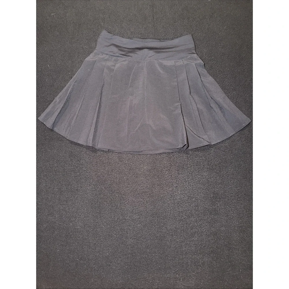 Lululemon Side-pleat HR Tennis Black Skirt Size 0 NWOT‎
